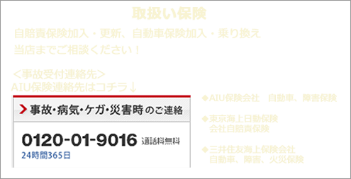 取り扱い保険
